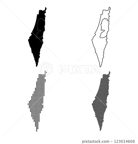 Israel Map Icon Israel Map Icon 123014608