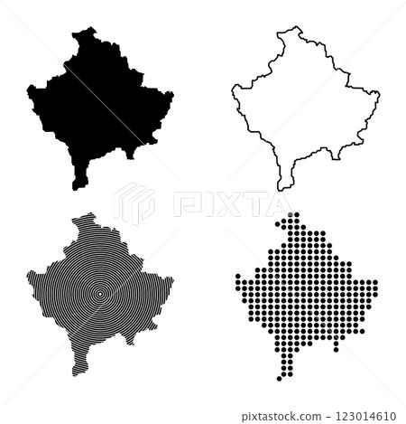 Kosovo Map Icon Kosovo Map Icon 123014610