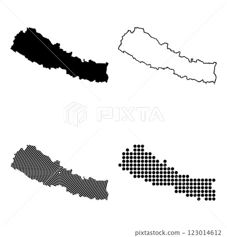 Nepal map icon Nepal map icon 123014612
