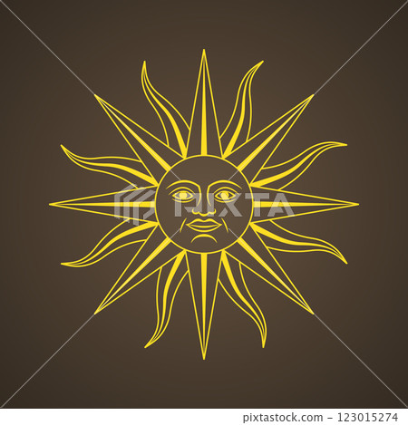 Symbol from the flag of Uruguay Symbol from the flag of Uruguay 123015274