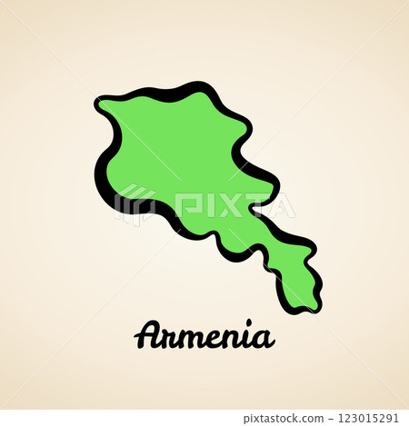 Armenia - Outline Map 123015291