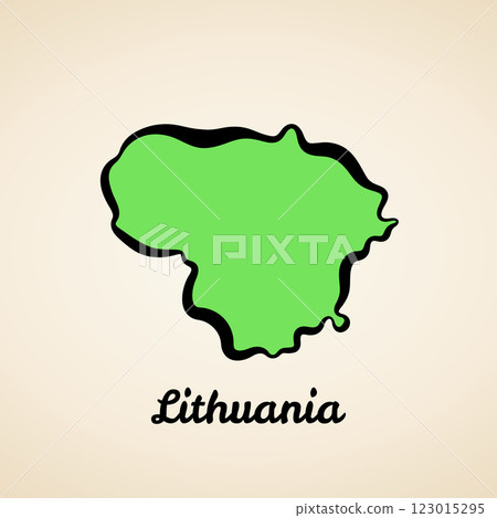 Lithuania - Outline Map Lithuania - Outline Map 123015295