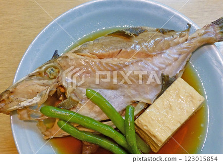 A photo of simmered filefish, soft and flavorful 123015854