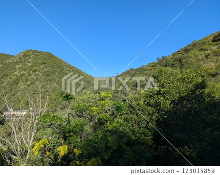 Mountains near the city of Villa Carlos Paz in central Argentina 123015859