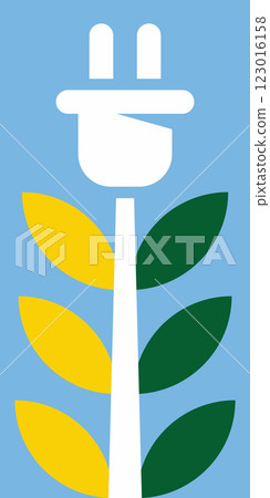 Tree plant plug geometric symbol Tree plant plug geometric symbol 123016158