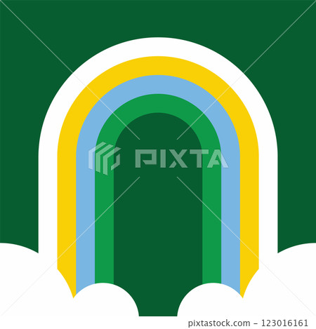 Rainbow colorful arch geometric symbol Rainbow colorful arch geometric symbol 123016161