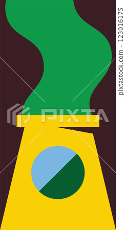 Power plant puffing green smoke Power plant puffing green smoke 123016175