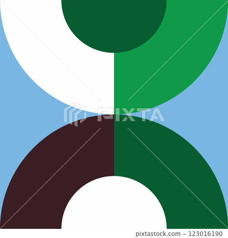 Cute green color geometric background Cute green color geometric background 123016190