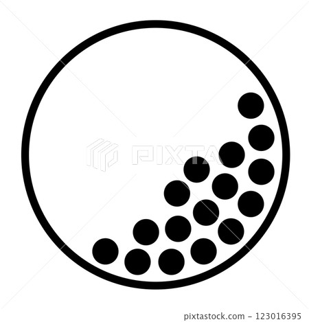 Golf ball icon 123016395