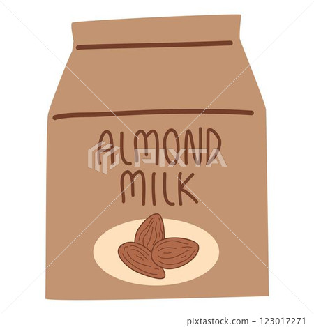 Almond Milk in Carton Package 123017271