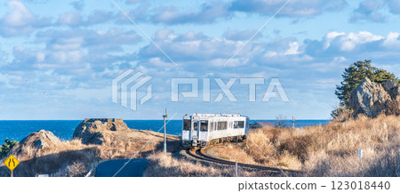 "Aomori Prefecture" Tohoku Emotion "Restaurant Railway" running along the Tanesashi Coast, Hachinohe City "Aomori Prefecture" Tohoku Emotion "Restaurant Railway" running along the Tanesashi Coast, Hachinohe City 123018440