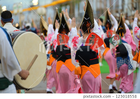 Dancing into the Tokushima Awa Odori Dancing into the Tokushima Awa Odori 123018558
