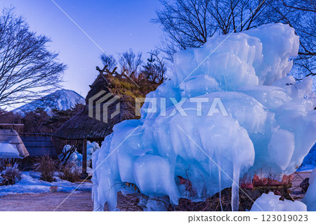 【山梨縣】西湖野鳥森林公園的星夜、冰雕和富士山 123019023