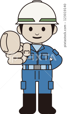 工人在開始工作前指點和呼喊的插圖 工人在開始工作前指點和呼喊的插圖 123019140