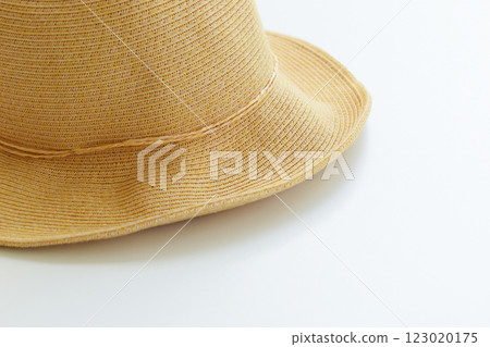 brown hat isolated on white background, vintage cloth style brown hat isolated on white background, vintage cloth style 123020175