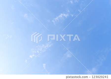beautiful blue sky and white fluffy group of clouds with sunrise in the morning, natural background 123020241