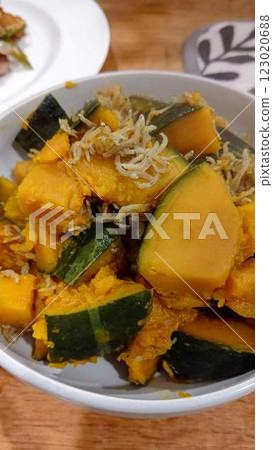 Boiled pumpkin Boiled pumpkin 123020688