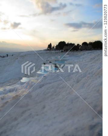Türkiye Pamukkale diorama style Türkiye Pamukkale diorama style 123020773