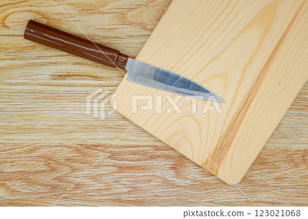 Knife and cutting board 123021068
