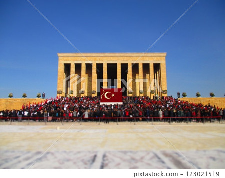 Turkey, Ankara, Ataturk's Mausoleum, Diorama Style Turkey, Ankara, Ataturk's Mausoleum, Diorama Style 123021519