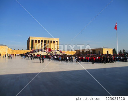 Turkey, Ankara, Ataturk's Mausoleum, Diorama Style Turkey, Ankara, Ataturk's Mausoleum, Diorama Style 123021520