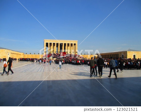 Turkey, Ankara, Ataturk's Mausoleum, Diorama Style Turkey, Ankara, Ataturk's Mausoleum, Diorama Style 123021521