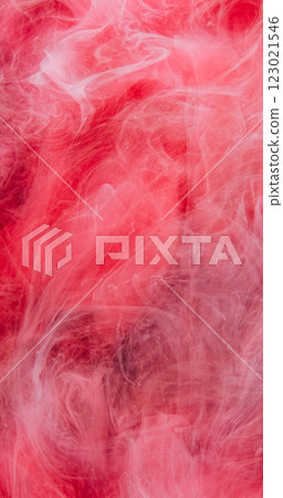 Mist background. Ink water. Blur red pink color fume shot shimmering glitter particles texture fog floating abstract cloud with free space. Mist background. Ink water. Blur red pink color fume shot shimmering glitter particles texture fog floating abstract cloud with free space. 123021546
