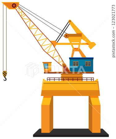 Industrial Crane at Shipping Port 123021773