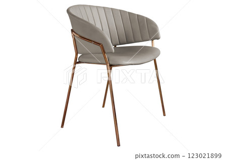 Leather chair isolated  on white background 123021899