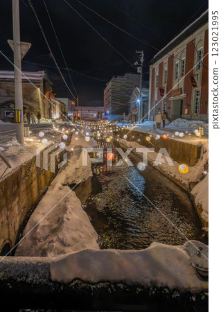 北海道, 小麥, 雪光路, 冰燭, 冬季, 小麥運河 123021995