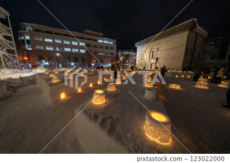 Hokkaido, Otaru, Snow Light Path, Ice Candles, Winter, Otaru Canal 123022000