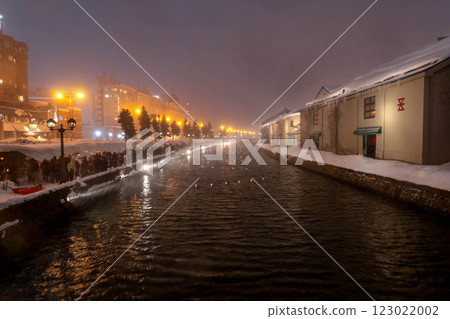 Hokkaido, Otaru, Snow Light Path, Ice Candles, Winter, Otaru Canal 123022002