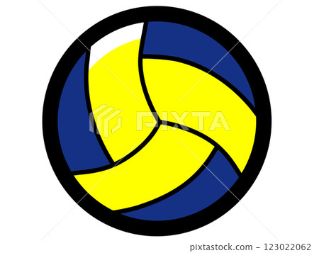 簡單的排球圖示/向量插圖素材(透明背景) 簡單的排球圖示/向量插圖素材(透明背景) 123022062