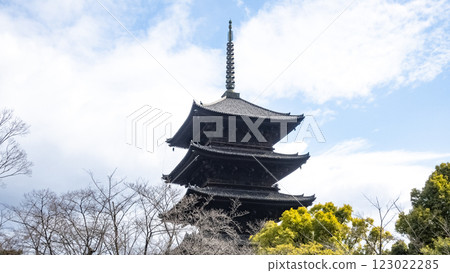 Toji Temple Five-story Pagoda National Treasure Toji Temple National Treasure Five-story Pagoda Architecture Temples and shrines Sacred places Kyoto 123022285