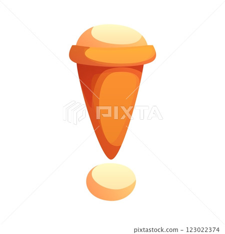 Fast food ice cream snack ABC font exclamation mark punctuation sign. Takeaway dessert English alphabet font typeface special symbol, fastfood sweets vector English ABC sign or typeset element Fast food ice cream snack ABC font exclamation mark punctuation sign. Takeaway dessert English alphabet font typeface special symbol, fastfood sweets vector English ABC sign or typeset element 123022374