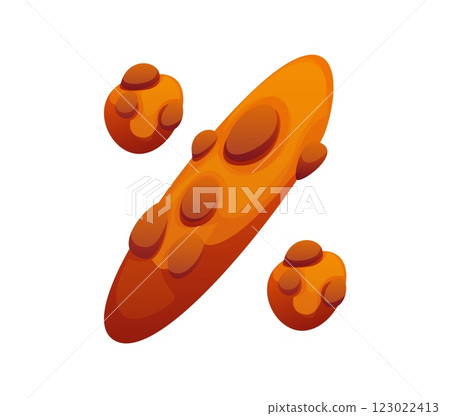 Fast food cookie meal ABC typeface percent symbol punctuation sign. Fast food alphabet font punctuation mark, takeaway dessert vector English alphabet font typeface element or ABC special symbol 123022413