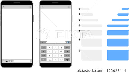 智慧型手機聊天螢幕和語音泡泡集 智慧型手機聊天螢幕和語音泡泡集 123022444
