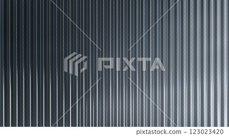 Ribbed glass surface with vertical stripe pattern 123023420
