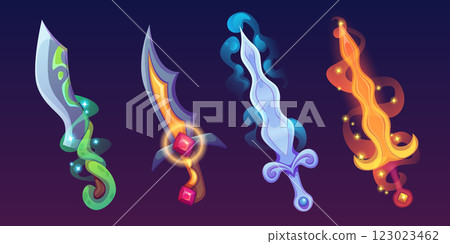 Magic game swords set Magic game swords set 123023462