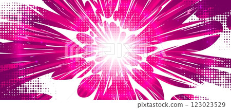Anime explosion background with comic burst effect 123023529