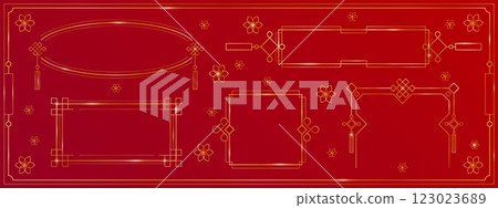 Chinese golden frame collection 123023689