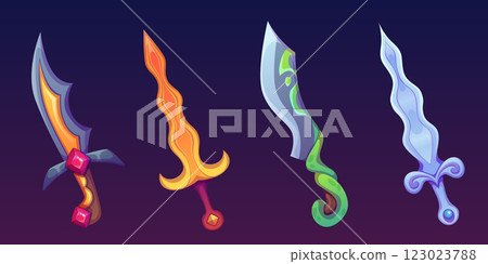Magical sword collection 123023788