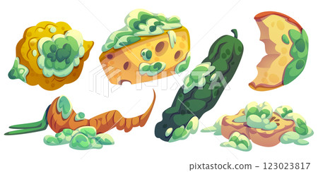 Rotten food set 123023817