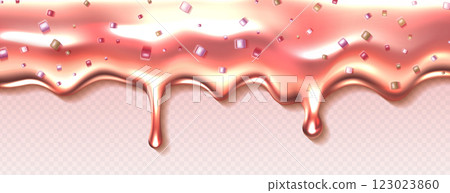 Pink cream drip texture 123023860