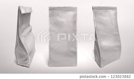 Coffee paper bag mockup set 123023882