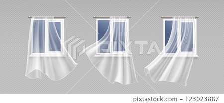 Curtain window wind composition Curtain window wind composition 123023887