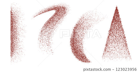 Pepper powder spray particles collection Pepper powder spray particles collection 123023956