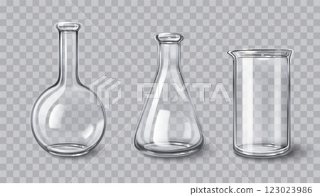 3d chemistry laboratory glassware set 123023986