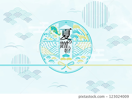 Title design material for summer gifts 123024009