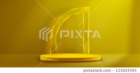 3d glass podium for luxury display background 3d glass podium for luxury display background 123024305
